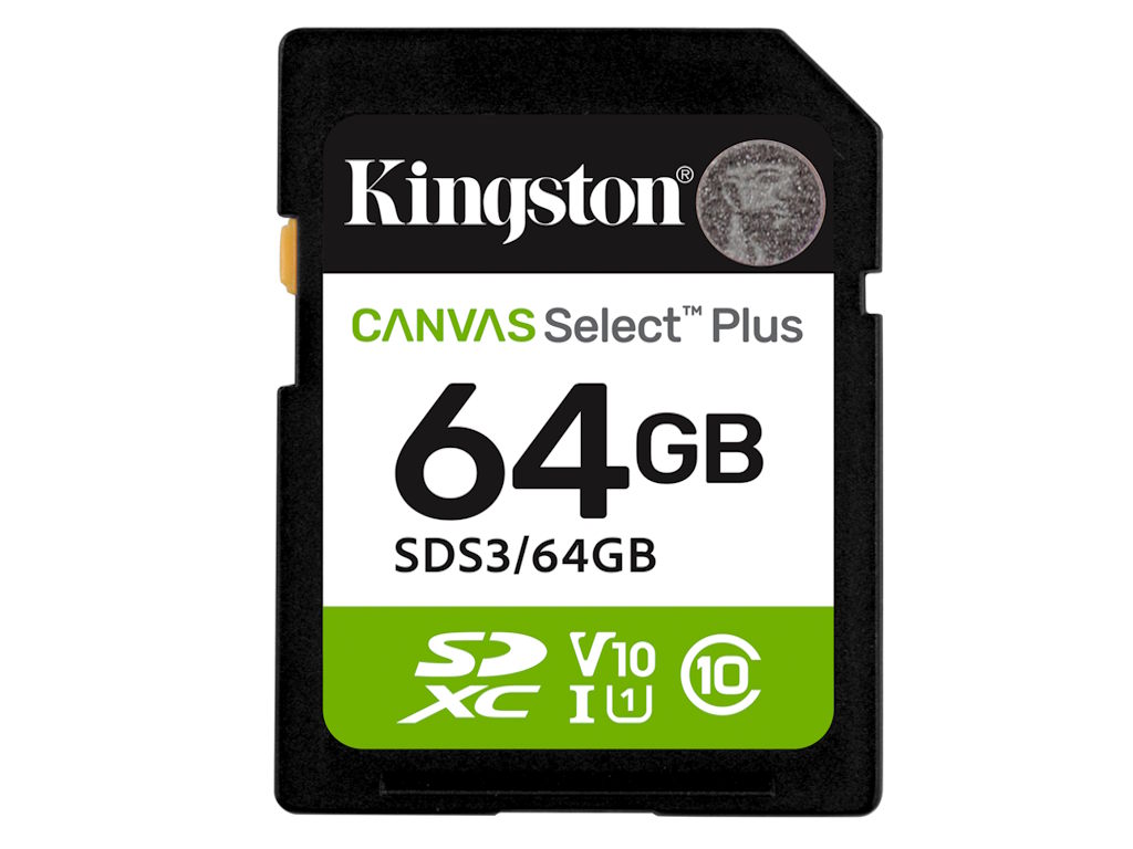 SD kartica KINGSTON Canvas Select Plus Gen3 64GB (SDXC, 100MB/s, C10, UHS-I U1, V10)-1